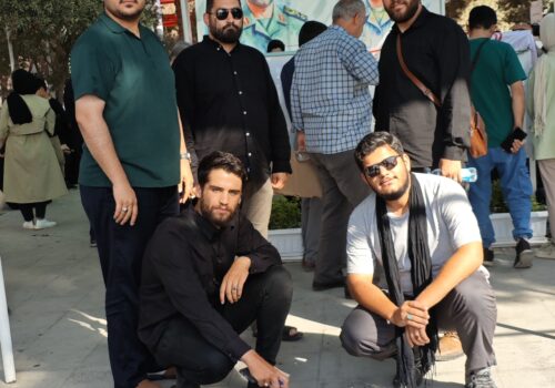 حضور اعضای فعال گروه جهادی روح الله در مزار شهدای اقتدار