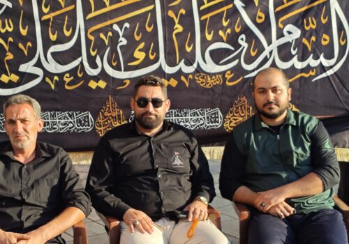 برپایی موکب بمناسبت شهادت امام رضا و امام حسن باهمکاری موکب جهادی ام البنین